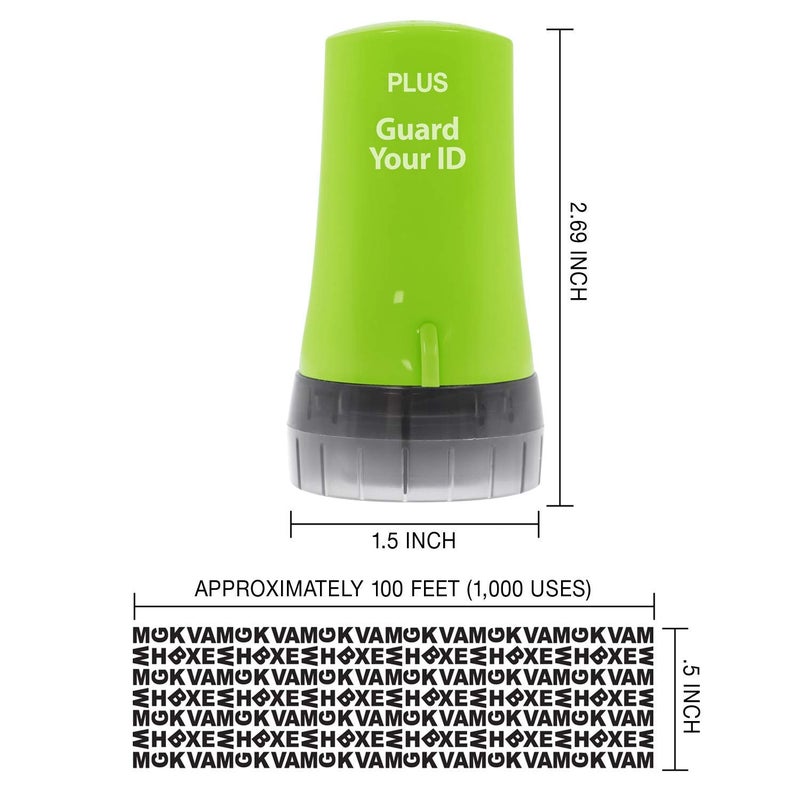 Plus Guard Your ID Advanced Roller Identity Theft Prevention Security Stamp Green (38311) - Image 5